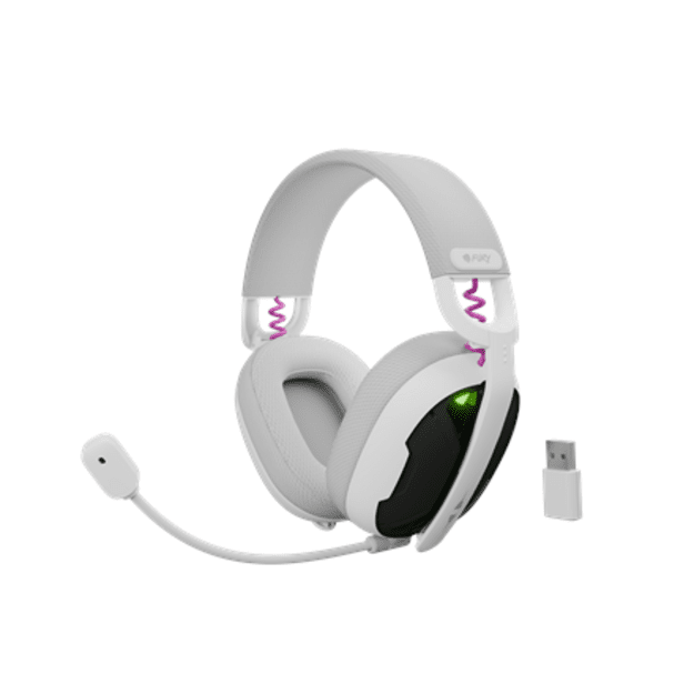 FURY FUKIYA F6 WIRELESS HEADPHONES, WHITE