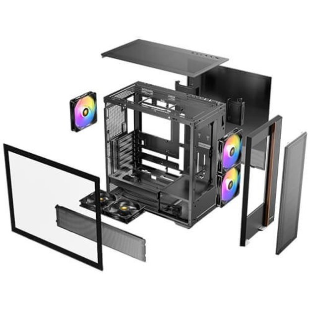 Antec FLUX REAR Midi Tower Black