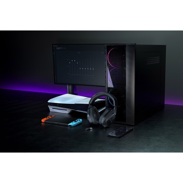 Turtle Beach Stealth 600 Black PlayStation Wireless Gaming Headset with up to 80 hour Battery, 50mm Speakers and Bluetooth for