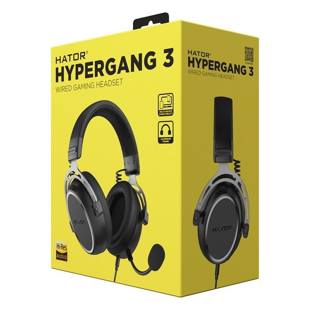 HATOR HYPERGANG 3 Hi-Res Headset Wired Head-band Gaming Black