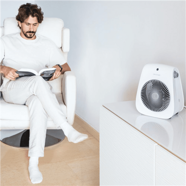 Cecotec ReadyWarm 2000 Max Force White | Fan heater | 2000 W | Number of power levels 2 | Suitable for rooms up to 20 m&sup2; | Whit