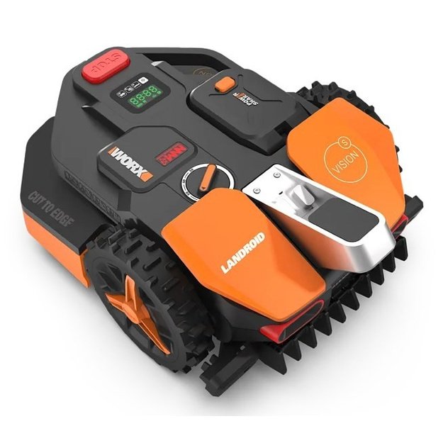 WORX Vision AI S250 Robotic lawn mower Battery Black, Orange, Red, Silver