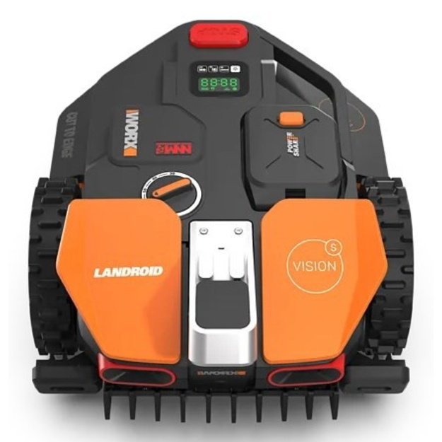 WORX Vision AI S250 Robotic lawn mower Battery Black, Orange, Red, Silver