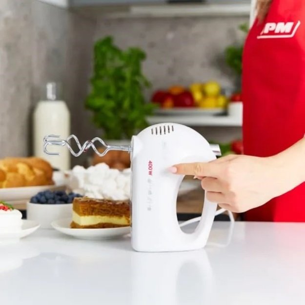 MPM MMR-25 hand mixer white