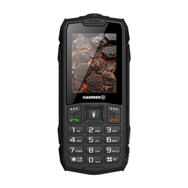 SALE OUT. Hammer ROCK LTE | Black | 2.4   | IPS | 48 MB | 128 MB | Dual SIM | Main camera resolution 2 MP | 3000 mAh | USED, REF