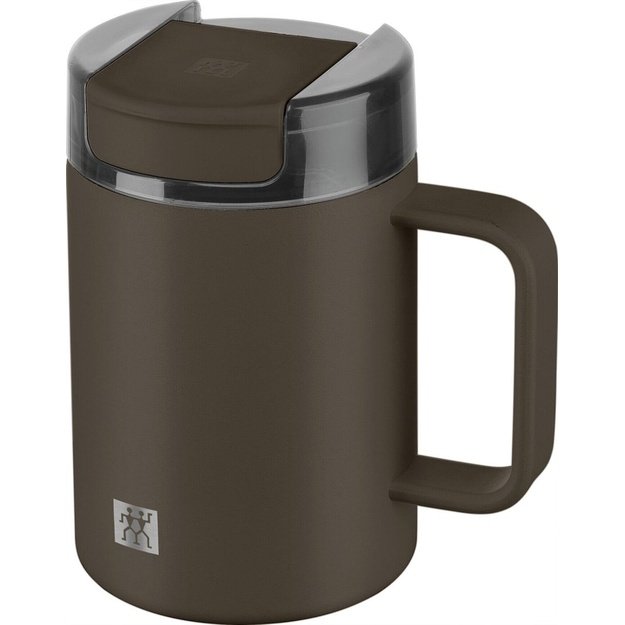 ZWILLING THERMO PLUS Thermal mug with handle - 380ml, brown