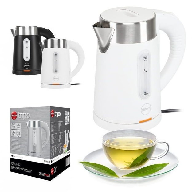 ELDOM C185 B TRIPO CORDLESS KETTLE 0.8 L 1000 W WHITE