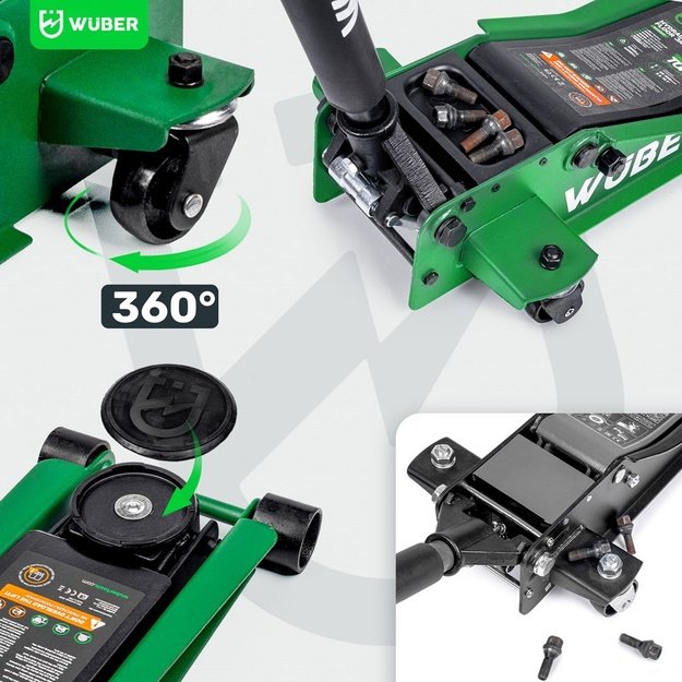 WUBER W22022 low-profile car jack 85-430mm 3T