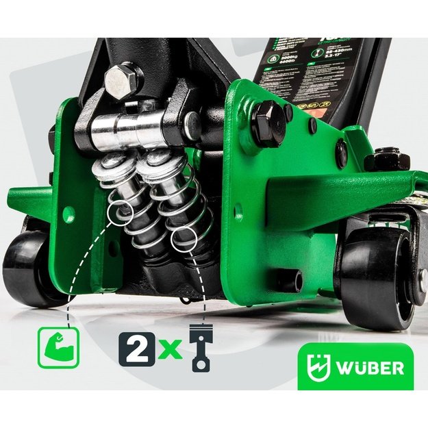 WUBER W22022 low-profile car jack 85-430mm 3T