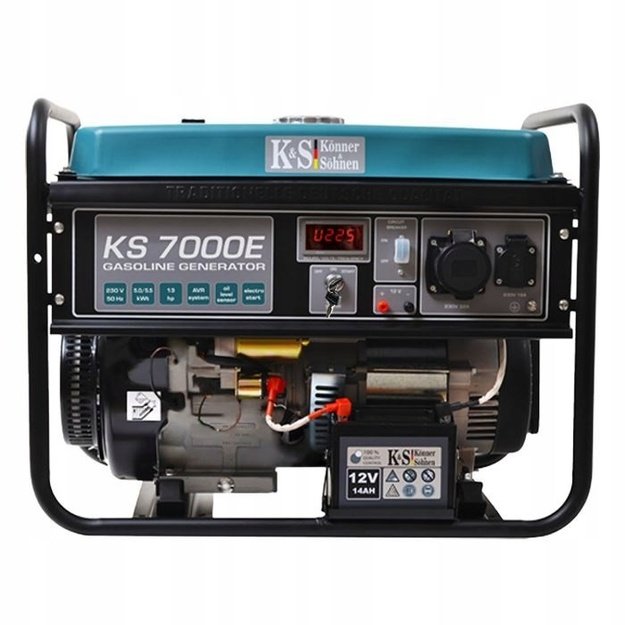 K&ouml;nner & S&ouml;hnen KS 7000E engine-generator 5000 W 25 L Petrol Black, Teal