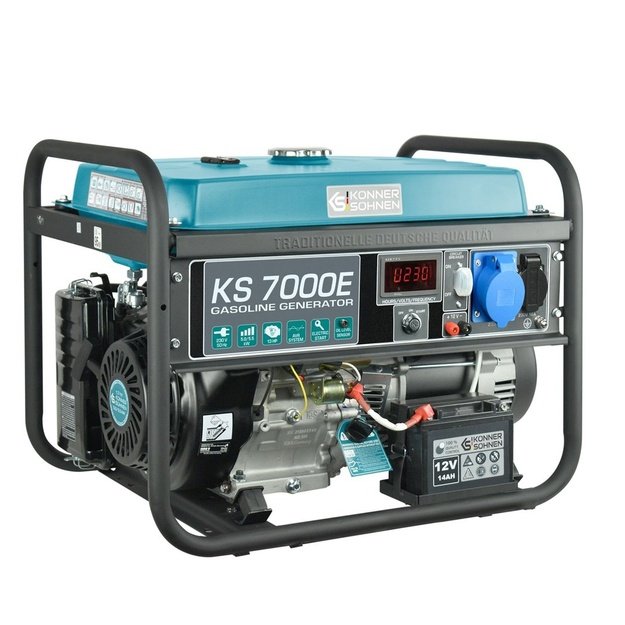 K&ouml;nner & S&ouml;hnen KS 7000E engine-generator 5000 W 25 L Petrol Black, Teal