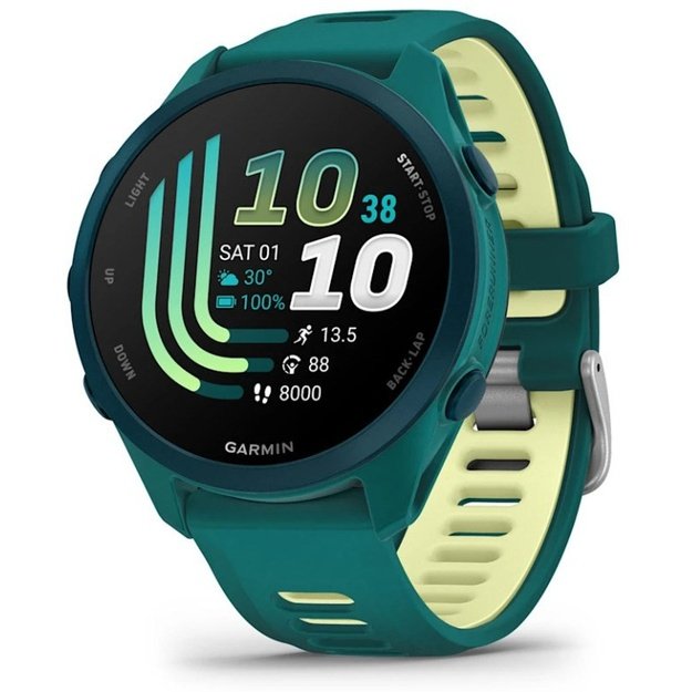 Garmin Forerunner 170 Music 3.05 cm (1.2 ) AMOLED 42 mm Digital 390 x 390 pixels Touchscreen Green GPS (satellite)