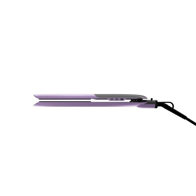 Adler AD 2329 Hair Straightener, Ceramic Coated Plates, LCD Display, 6 Temp Settings, Travel Case + Heat Glove, Purple