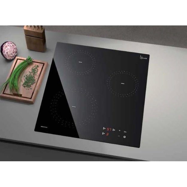 Įmontuojamą į stalvir&scaron;į indukcinė 45cm pločio kaitlentė Baraldi  TRIO 45
