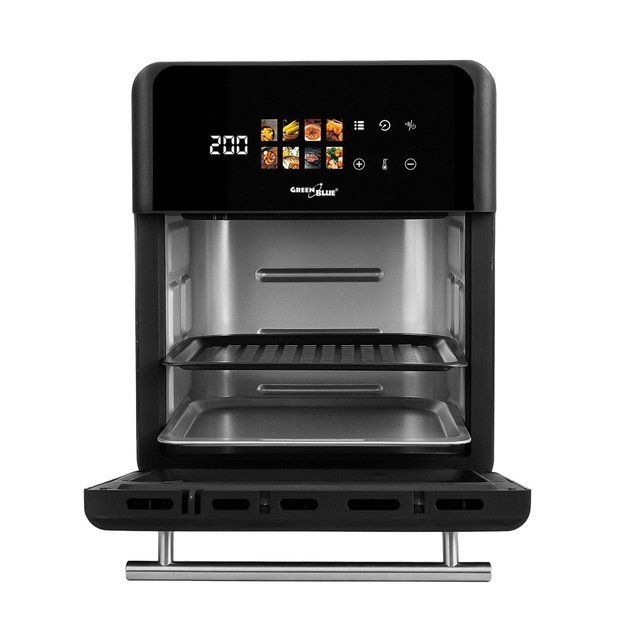 GreenBlue AIR FRYER Oil-Free Air Fryer, 1800W, 10L capacity, 8 programs, accessories, timer, GB950