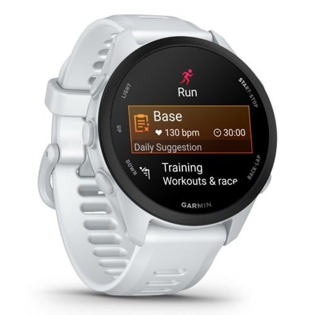 Garmin Forerunner 70 3.05 cm (1.2 ) AMOLED 43 mm Digital 390 x 390 pixels Touchscreen White GPS (satellite)