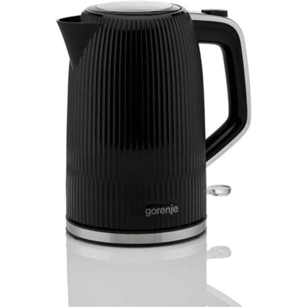 Gorenje K17DPB | Kettle | Electric | 1.7 L | 2200 W | Plastic/Stainless steel | 360&deg; rotational base | Black