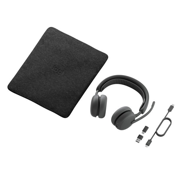 Logitech Zone Wireless 2 ES for Business Headset Head-band Business/Everyday USB Type-C Bluetooth Graphite
