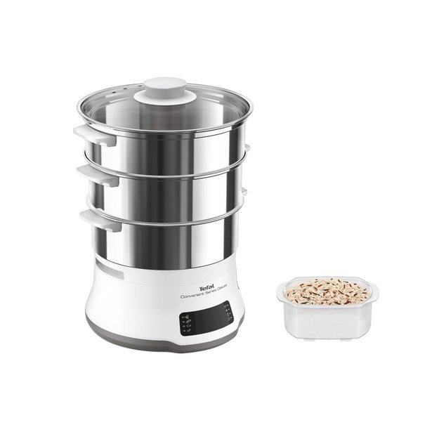 TEFAL Steamer Pot | VC502D10 | 0.7 L | Number of programs 8 | White/Stainless Steel