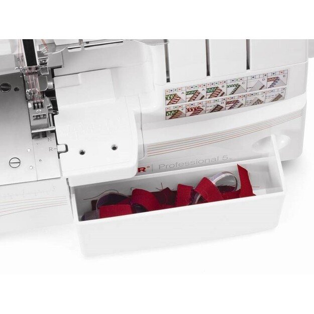 Overlock Singer 14T968 sewing machine, electric current, white 2