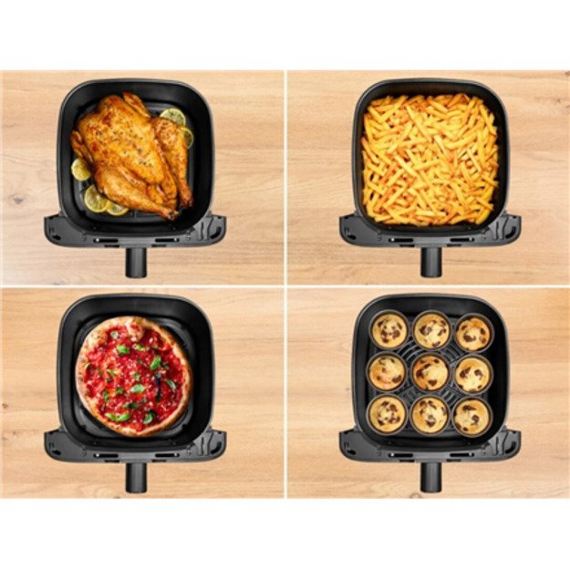 TEFAL Easy Fry Mega Air Fryer | EY855D10 | Power 1700 W | Capacity 7.5 L | Black 4