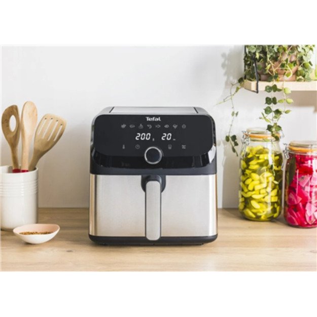 TEFAL Easy Fry Mega Air Fryer | EY855D10 | Power 1700 W | Capacity 7.5 L | Black 7