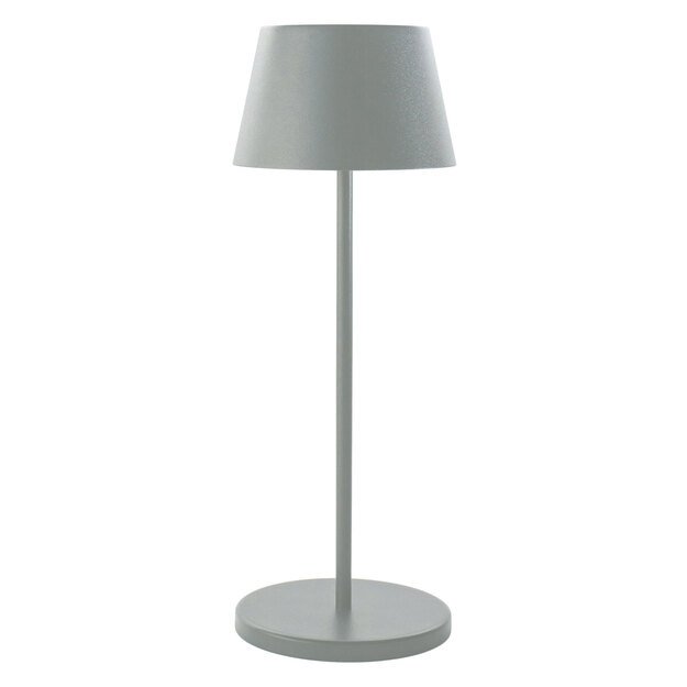Table lamp, grey, aluminum, Oris