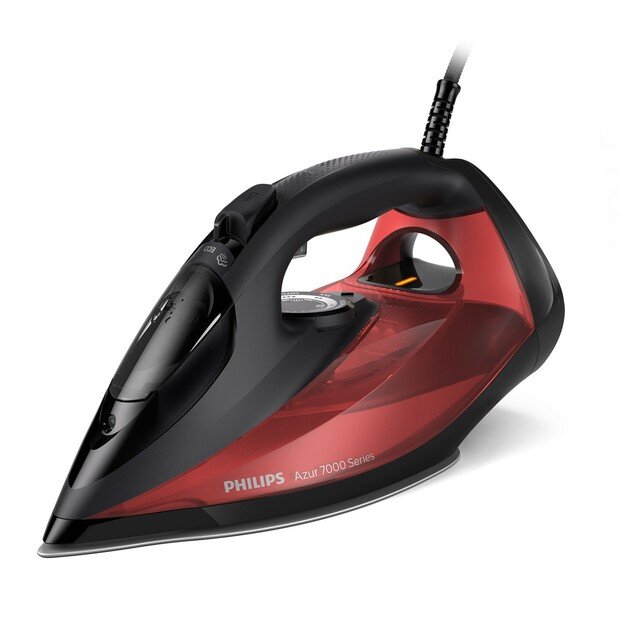 Philips 7000 series DST7022/40 iron Steam iron SteamGlide Plus soleplate 2800 W Black, Red 2