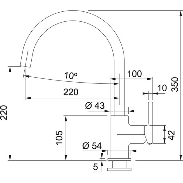 FRANKE Lina XL, smėlio sp. 115.0626.026