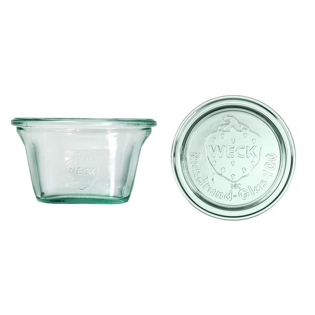 Jar, 290 ml, with lid, Quadro, 6 pcs