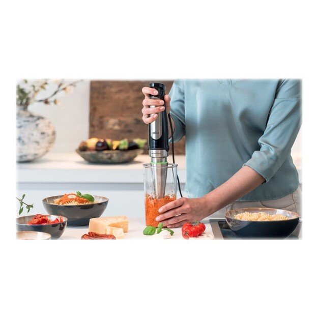 Braun MQ 7025X 0.6 L Immersion blender 1000 W Black, Stainless steel 1
