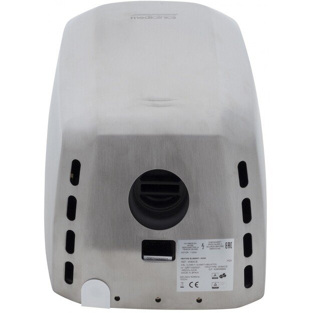 MEDICLINICS M09ACS-FIL Machflow rankų džiovintuvas, Satinas 1