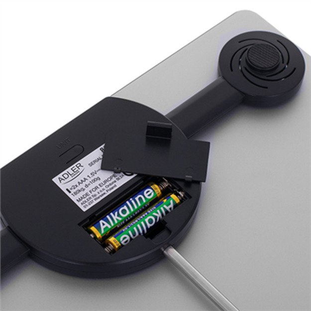 Adler | Bathroom Scale | AD 8174s | Maximum weight (capacity) 180 kg | Accuracy 100 g | Silver 1