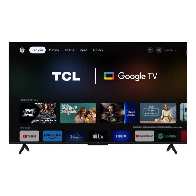 TCL T7B 55T7B TV 139.7 cm (55 ) 4K Ultra HD Smart TV Wi-Fi Black, Titanium 600 cd/m&sup2; 10