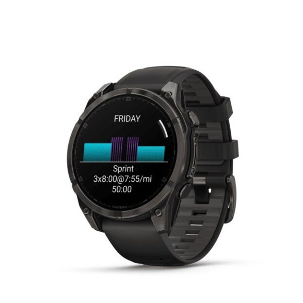 Garmin fenix 8 3.56 cm (1.4 ) AMOLED 47 mm Digital 454 x 454 pixels Touchscreen Black Wi-Fi GPS (satellite) 1