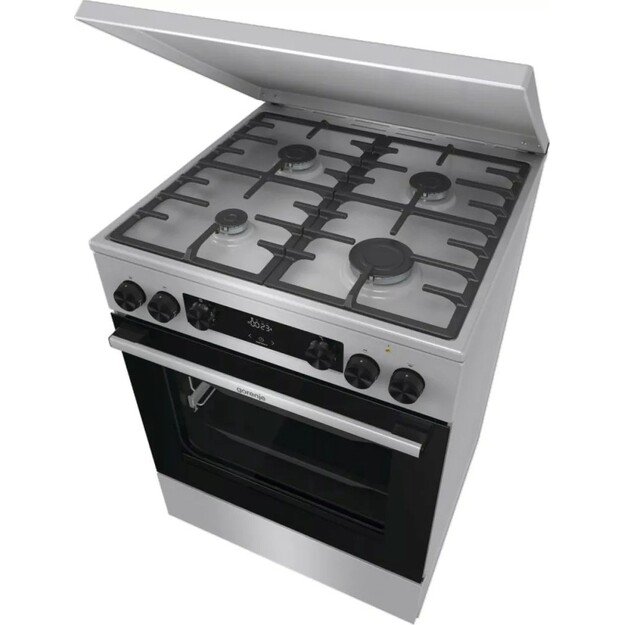 Gorenje GKS6C71XF Freestanding cooker with oven Silver 11
