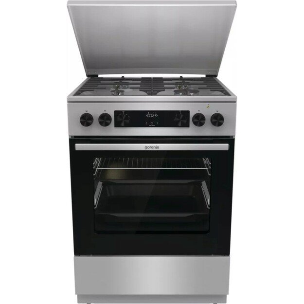 Gorenje GKS6C71XF Freestanding cooker with oven Silver