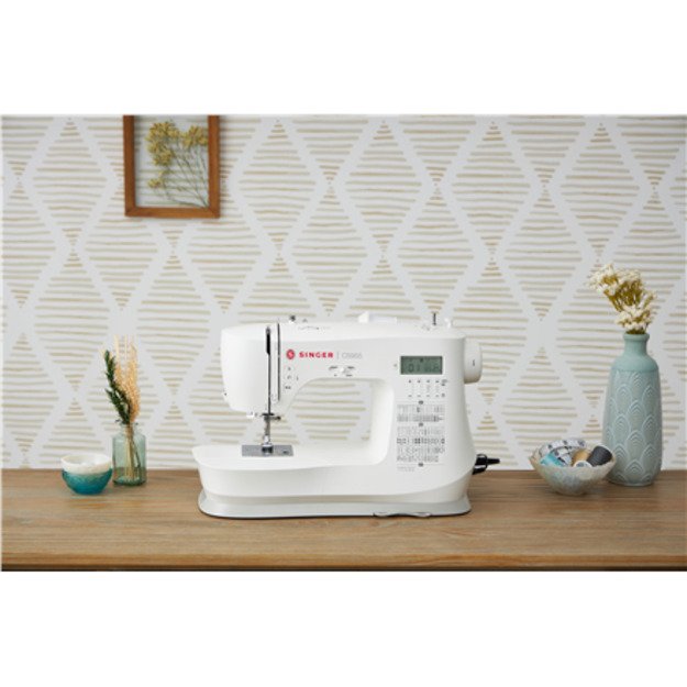 Singer | Sewing Machine | C5955 | Number of stitches 417 | Number of buttonholes 8 | White 1