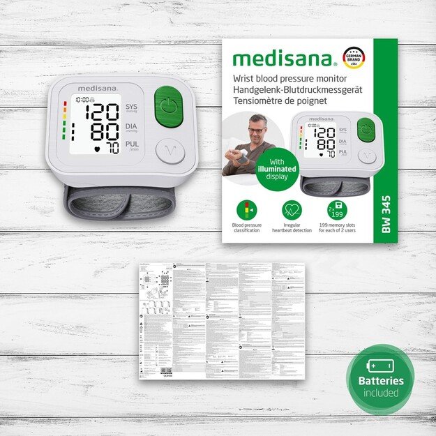 Medisana BW 345 wrist blood pressure monitor 1