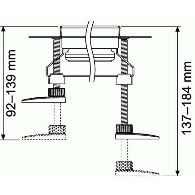 Kojelės latakui tece 660003 92-139mm