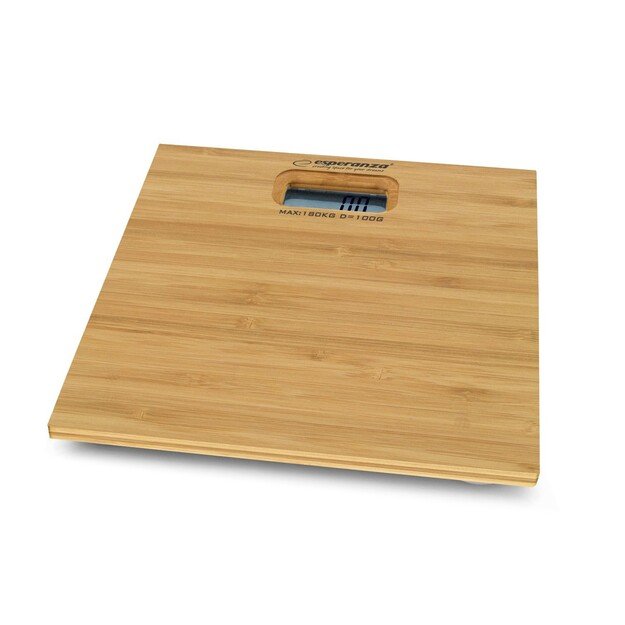 Weighing scale bathroom Esperanza Bamboo EBS012 (brown color) 1