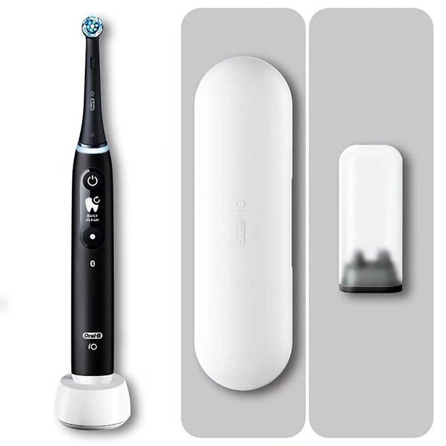 Oral-B iO Series 6 - Adult - Rotating Toothbrush - Daily Care - Gum Care - Intensive - Sensitive - Black - 2 min - Black