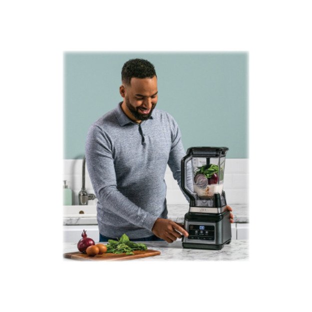 NINJA Mixer Blender 2in1 with Auto IQ | BN750EU | Tabletop | 1200 W | Jar material Plastic | Jar capacity 2.1+0.7 L | Ice crushi 3