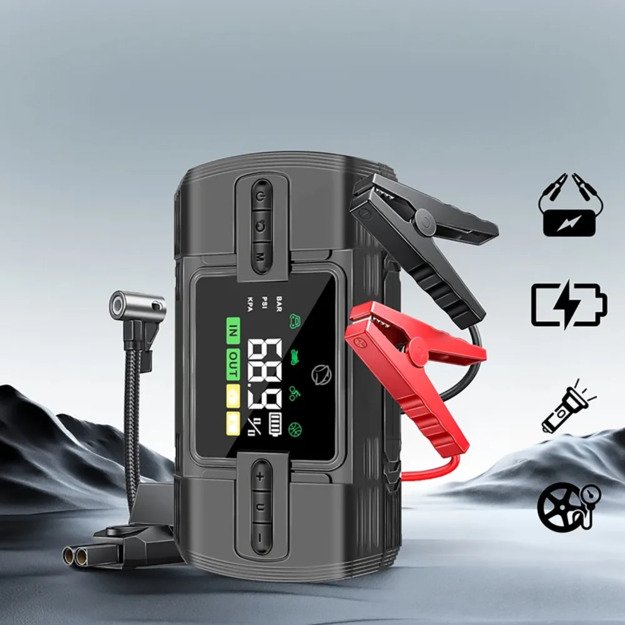 Manta MAJS001AP Jumpstarter With Air Compressor 1