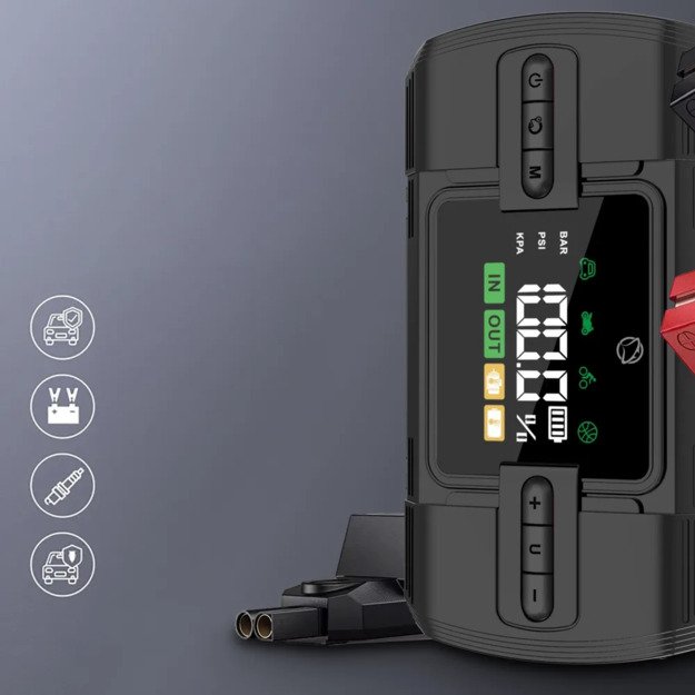 Manta MAJS001AP Jumpstarter With Air Compressor 4