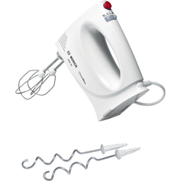 Bosch Hand Mixer MFQ3030 Hand Mixer 350 W Number of speeds 4 Stainless steel/Plastic Turbo mode White 9