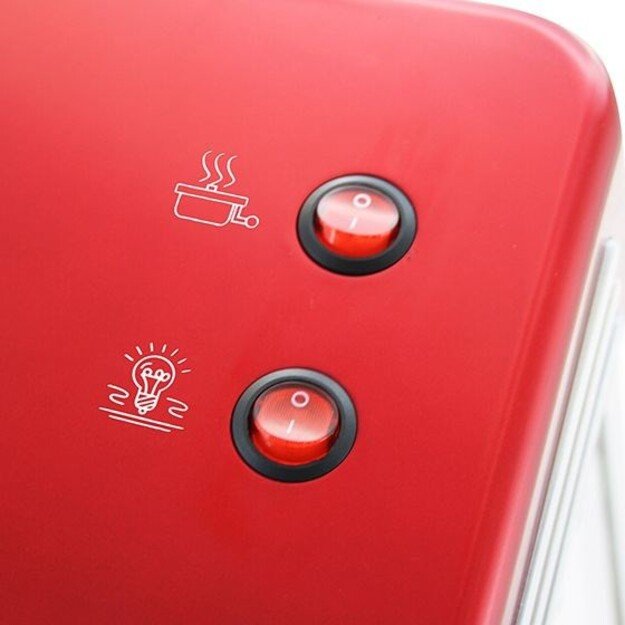 Emerio POM-120650 popcorn popper Red, Silver 360 W 1