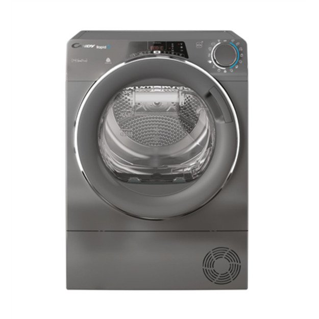 Candy | Dryer Machine | RO4 H7A2TCERX-S | Energy efficiency class E | Front loading | 7 kg | TFT | Depth 46.5 cm | Wi-Fi | Grey