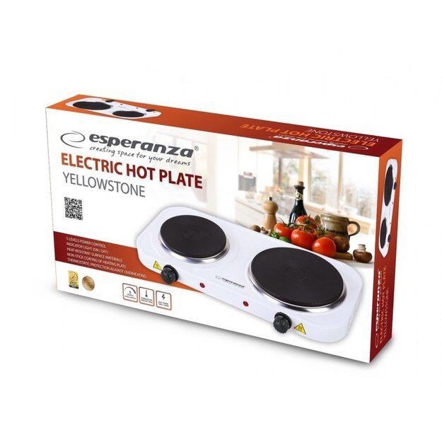 Esperanza EKH014W Electric cooker 2 zones White 3