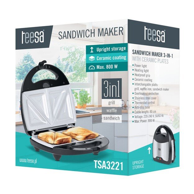 Teesa sandwich maker 3in1 Ceramic pads 2